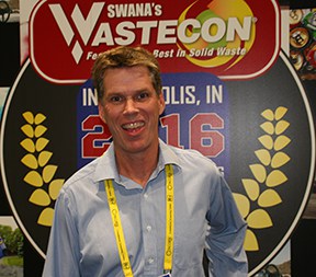 Greg McCarron meeting friends and clients at Wastecon 2015.