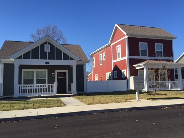 The "Defense Area" was demolished and replaced with new high-efficiency single-family homes shown here. The community is now called The Emerald Ridge Development.