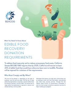 edible food recovery donation requirements