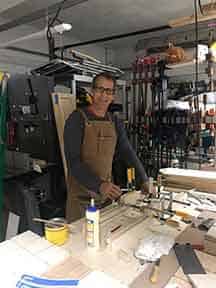 Bob Gardner in his shop