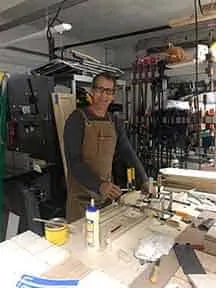 Bob Gardner in his shop