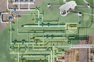 Drone monitoring pipelines